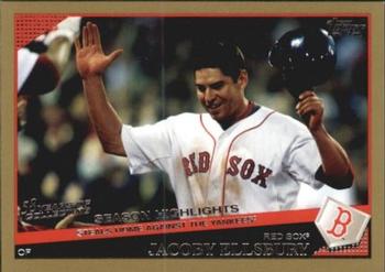 2009 Topps Updates & Highlights - Gold #UH15 Jacoby Ellsbury Front
