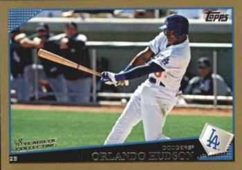 2009 Topps Updates & Highlights - Gold #UH25 Orlando Hudson Front