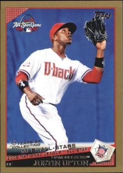 2009 Topps Updates & Highlights - Gold #UH38 Justin Upton Front