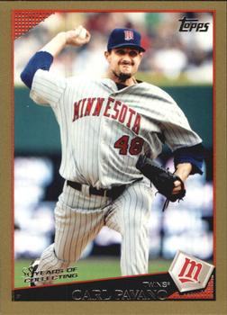 2009 Topps Updates & Highlights - Gold #UH40 Carl Pavano Front