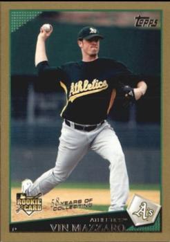 2009 Topps Updates & Highlights - Gold #UH54 Vin Mazzaro Front