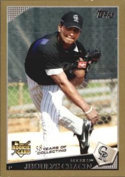 2009 Topps Updates & Highlights - Gold #UH66 Jhoulys Chacin Front