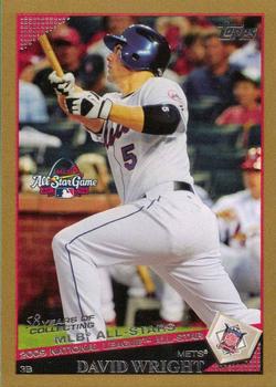 2009 Topps Updates & Highlights - Gold #UH82 David Wright Front