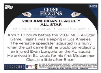 2009 Topps Updates & Highlights - Gold #UH128 Chone Figgins Back