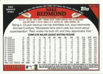 2009 Topps Updates & Highlights - Gold #UH166 Mike Redmond Back