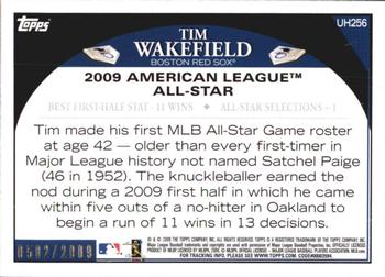2009 Topps Updates & Highlights - Gold #UH256 Tim Wakefield Back