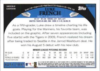 2009 Topps Updates & Highlights - Gold #UH303 Luke French Back