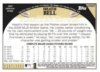 2009 Topps Updates & Highlights - Gold #UH307 Heath Bell Back