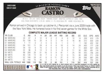 2009 Topps Updates & Highlights - Gold #UH319 Ramon Castro Back