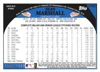 2009 Topps Updates & Highlights - Gold #UH322 Sean Marshall Back