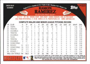 2009 Topps Updates & Highlights - Gold #UH323 Ramon Ramirez Back