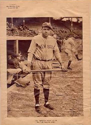 1926 Sporting News (M101-7) #NNO Babe Ruth Front