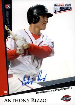 2009 TriStar PROjections - Autographs #12 Anthony Rizzo Front