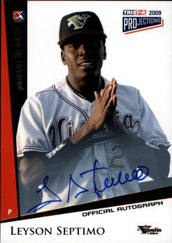 2009 TriStar PROjections - Autographs Yellow #3 Leyson Septimo Front