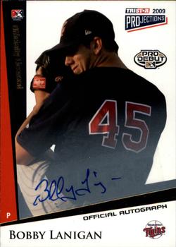 2009 TriStar PROjections - Autographs Yellow #150 Bobby Lanigan Front