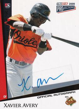 2009 TriStar PROjections - Autographs Yellow #213 Xavier Avery Front