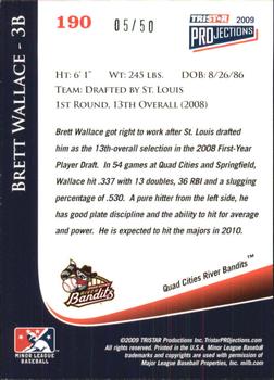 2009 TriStar PROjections - Green #190 Brett Wallace Back