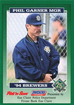 1994 Milwaukee Brewers Police - Eau Claire Police Department #NNO Phil Garner Front