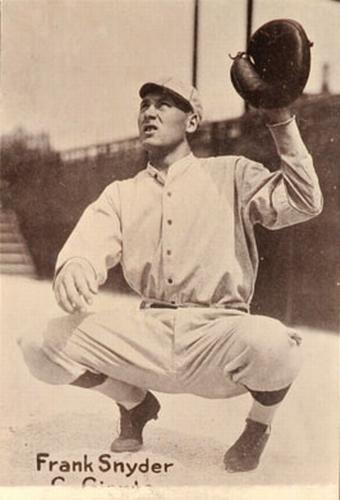 1917-20 M101-6 The Sporting News #NNO Frank Snyder Front