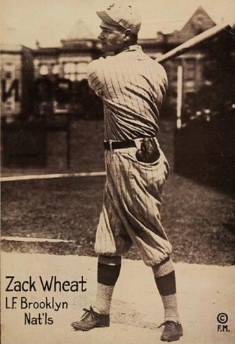 1917-20 M101-6 The Sporting News #NNO Zack Wheat Front