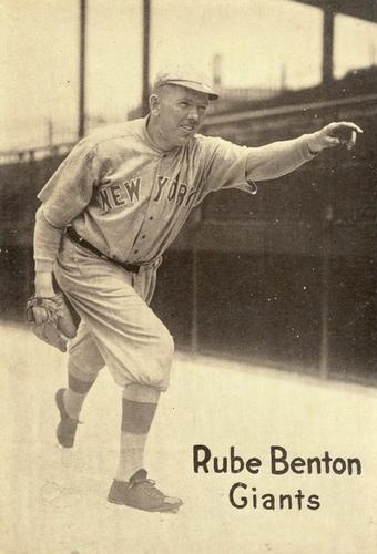 1917-20 M101-6 The Sporting News #NNO Rube Benton Front