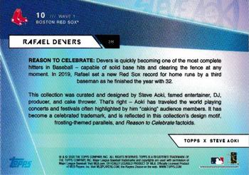 2020 Topps x Steve Aoki #10 Rafael Devers Back