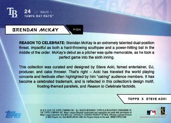 2020 Topps x Steve Aoki #24 Brendan McKay Back