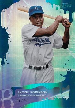2020 Topps x Steve Aoki - Blue Frosting #89 Jackie Robinson Front