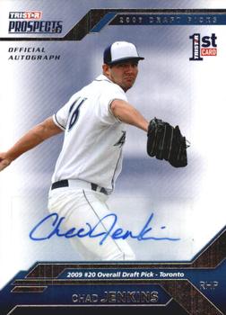 2009 TriStar Prospects Plus - Autographs #15 Chad Jenkins Front