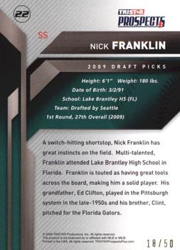 2009 TriStar Prospects Plus - Gold #22 Nicholas Franklin Back