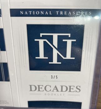 2020 Panini National Treasures - Decades Holo Gold Booklet #DB-1970S Goose Gossage / Jim Palmer / Phil Niekro / Don Sutton / Keith Hernandez / Robin Yount Front