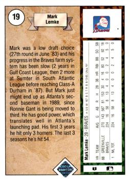 2009 Upper Deck - 1989 20th Anniversary Buybacks #19 Mark Lemke Back