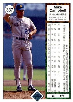 2009 Upper Deck - 1989 20th Anniversary Buybacks #337 Mike Campbell Back