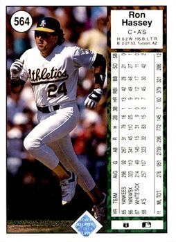 2009 Upper Deck - 1989 20th Anniversary Buybacks #564 Ron Hassey Back