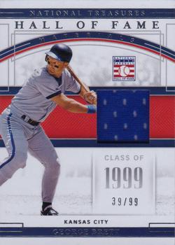 2020 Panini National Treasures - Hall of Fame Materials #HFM-GB George Brett Front