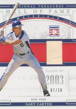 2020 Panini National Treasures - Hall of Fame Materials Holo Silver #HFM-GC Gary Carter Front