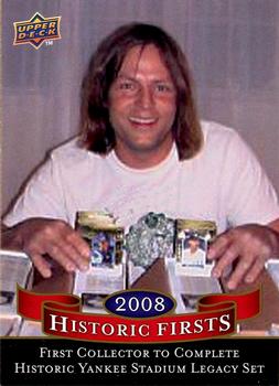 2009 Upper Deck - Historic Firsts #HF-8 First Collector to Complete Historic Yankee Stadium Legacy Set (Tommy Baxter) Front