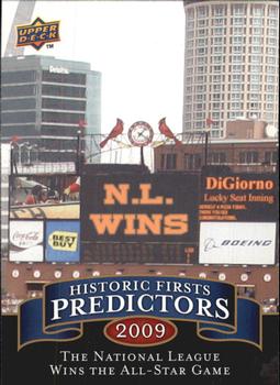 2009 Upper Deck - Historic Firsts Predictors #HP-1 The National League Wins the All-Star Game Front