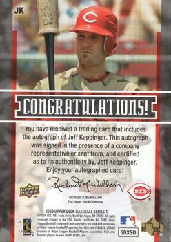 2009 Upper Deck - Inkredible #JK Jeff Keppinger Back