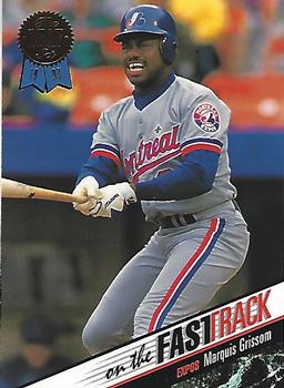 1993 Leaf - On the Fast Track #20 Marquis Grissom Front
