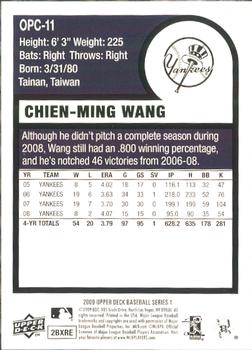 2009 Upper Deck - 1975 O-Pee-Chee Baseball #OPC-11 Chien-Ming Wang Back