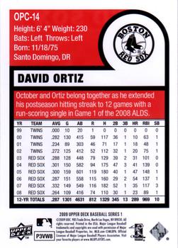2009 Upper Deck - 1975 O-Pee-Chee Baseball #OPC-14 David Ortiz Back