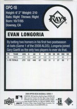 2009 Upper Deck - 1975 O-Pee-Chee Baseball #OPC-18 Evan Longoria Back