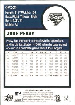 2009 Upper Deck - 1975 O-Pee-Chee Baseball #OPC-25 Jake Peavy Back