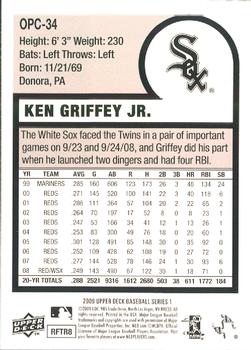 2009 Upper Deck - 1975 O-Pee-Chee Baseball #OPC-34 Ken Griffey Jr. Back