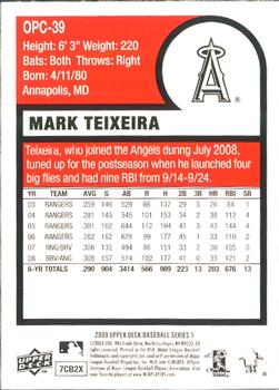 2009 Upper Deck - 1975 O-Pee-Chee Baseball #OPC-39 Mark Teixeira Back