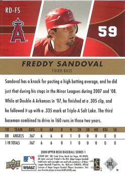 2009 Upper Deck - Rookie Debut #RD-FS Freddy Sandoval Back