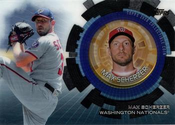 2020 Topps Update - Baseball Coin Cards Relics Black #TBC-MS Max Scherzer Front