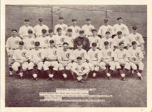 1935 National Chicle Glossy Premiums (R311-1) #NNO 1935 National League Champions Front