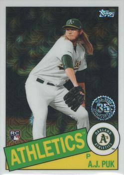 2020 Topps Update - 1985 Topps Baseball 35th Anniversary Chrome Silver Pack #CPC-21 A.J. Puk Front